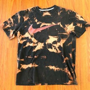 Nike custom acid wash tee
